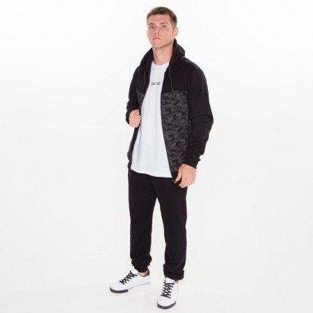 Male costume (sweatshirt, trousers), black color, size 54