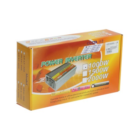 Voltage converter 12/220 V, 1000 watts, USB output-10