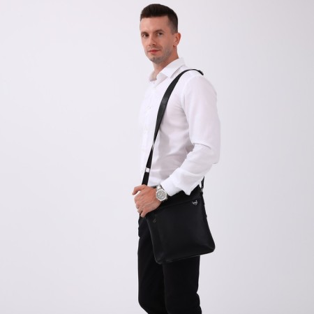 Male bag, black color-7