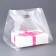 Square Polyethylene with a cut handle, packaging, transparent, 30x43+28cm ± 5% 60 μm