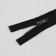 Metal zipper, No. 5, non -proceeding, castle machine, 18 cm, black/black nickel color