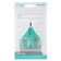 Baby scissors, with a protective cap, turquoise color