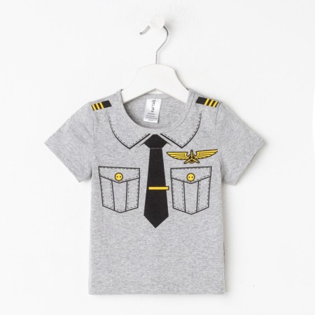 T-shirt Children's KAFTAN "pilot", Gray, height 86-92 (28)-8