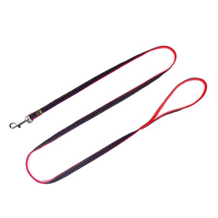 Kit "jeans", leash 120 x 1 cm, og 25-40 cm, red-7