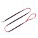 Kit "jeans", leash 120 x 1 cm, og 25-40 cm, red