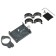 Phone holder for steering, aluminum, gray color