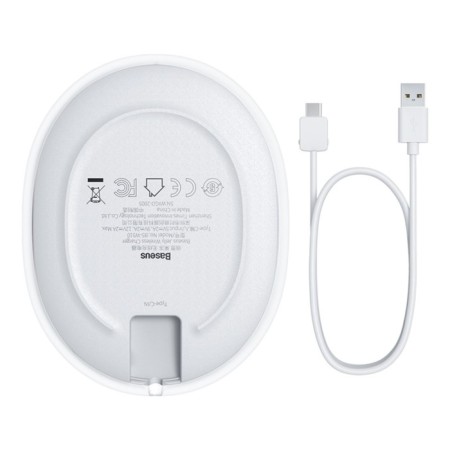 Wireless charger Baseus Jelly, 2 a, 15w, white-3