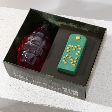 Gift set of cosmetics "February 23", shower gel 250 ml and soap, Hard Line-1