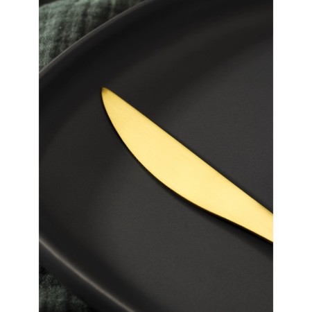 Stainless steel knife Magistro "Osska Basis", length 23 cm, gold color-1
