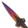 Model made of wood "kunai", purple