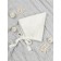 Hat on the ties for children Amarobaby Pure Love Elf, size 40-42 cm, Milk color