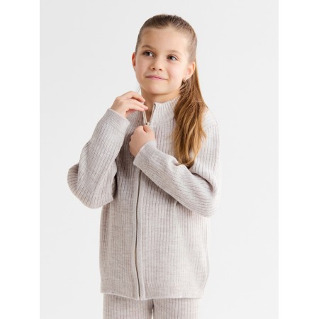 Costume (sweater and trousers) children's minku, beige color, height 122 cm-6