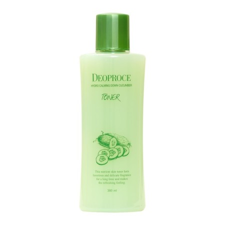 Moisturizing calming toner for DeoPROCE, with cucumber extract, 380 ml