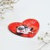 Magnet on the refrigerator "With love for you", 7 x 6 cm