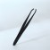 Direct tweezers, narrow, 8.5 cm, black color