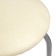 Stool "economy" silver metallic/milk