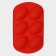 The form for baking the share "Easter. Easter eggs ”, silicone, 32.5 × 19.5 cm, 6 cells (9.7 × 6.8 cm), red color