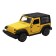 Inertial Funky Toys, Die-Cast, with a black roof, opening doors, 1:32, yellow color