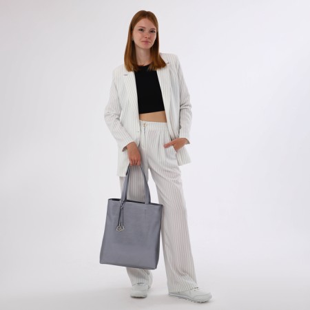 Women's bag with lightning, silver color-6
