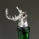 Figure cover for a bottle "Deer" silver, 10x3cmsm