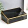 Casket Glass with a metal frame "darkened" gold 10x14.5x25 cm