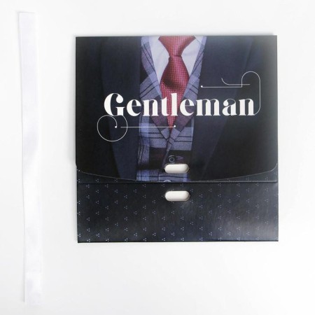 Gift folding box, packaging, "gentleman", 16.5 x 12.5 x 5 cm-5