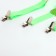 Lifting taps 2.5*0.3*60 cm, plain, height up to 160 cm, green