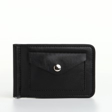 Build clip, 11*1*8 cm, 1 d/cards, d/coins, on magnet, black
