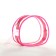 PVC cosmetic bag, 16*6*13, lightning department, raspberry