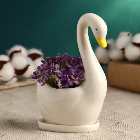 Pot "Swan" 15x7.5x11cm