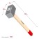 Surgice forged bison 20112-2, long wooden handle 360 ​​mm, 2 kg