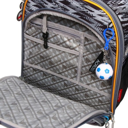 Frame backpack 36 x 28 x 11 cm, Across 198, filling: bag, gray ACR22-198-2-7