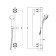 Shower set IDDIS BILD BIL3F65I16, stand, watering can 3 modes, hose, chrome