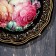 Tray with Zhostovskaya painting, d = 17 cm