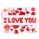 Foil ball 16 "I love you", capital letters, red color