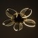 Astrid chandelier 5XLED 110W 3000-6000K RGB black 65x65x8cm