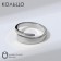 Ring "smooth lines", the color of silver, dimensionless