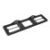 Frame for a car number, with backlighting