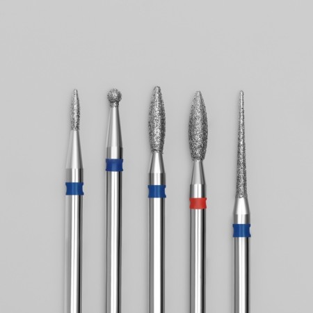 Diamond cutters for manicure, 5 pcs, assorted form-2