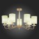 Ceiling EVOLUCE lamp. Sle108002-07. Rita. 7x40 W, E14, 75x75x44 cm, golden color
