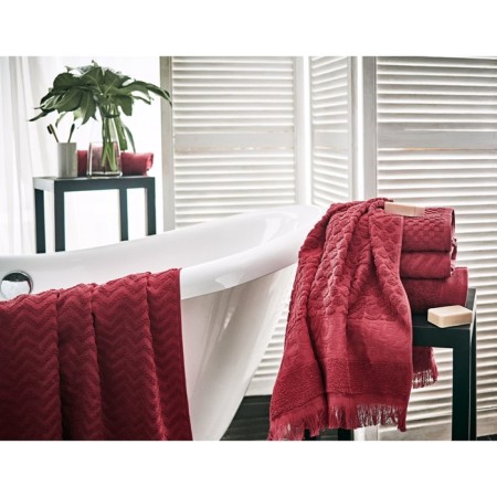 Trush Tensor Guten Morgen Ruby, 400 gr, size 70x130 cm, red color red-3
