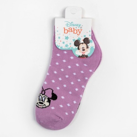 Socks Minnie Mouse, purple, 12-14 cm-3