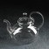 A glass teapot with a metal sieve of the Elegy, 800 ml