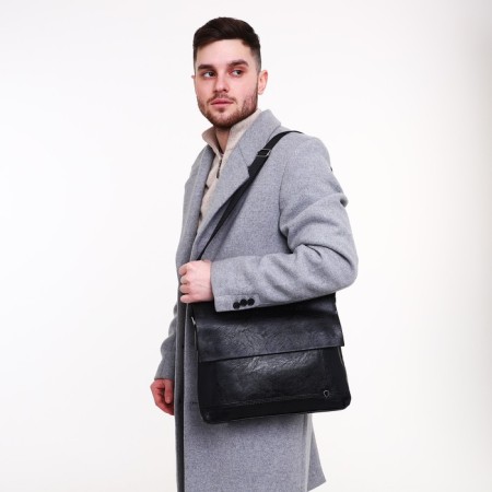 Male bag, black color-6