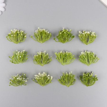 Artificial plant for creativity "Vyzhel" set of 12 pcs 3.8 cm