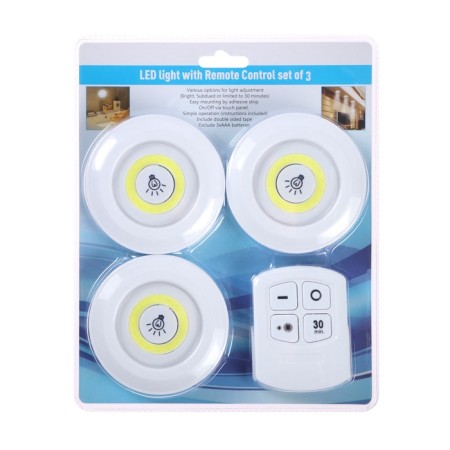 LED lamp, pressure 6500K, from batteries, a set of 3 pcs, the remote control-8