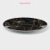 Board ceramic dining share "Cassiopeia", D = 24 cm, black color