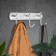 Cappio CVT004 hanger, metallic, three -horn, matte chromium color