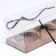 Confectionery packaging for cupcakes, craft 22.5 x 7.8 x 7.8 cm