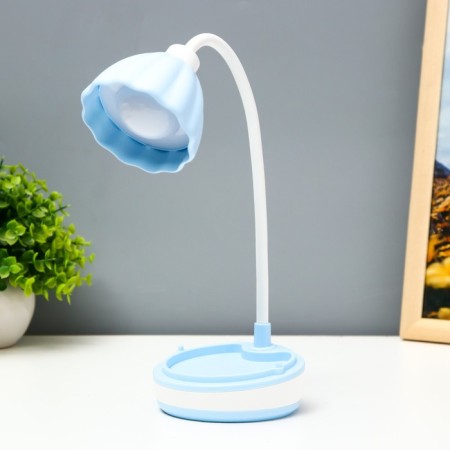 Linei table lamp LED 2W USB AKB Blue 10.5x10.5x37 cm Risalux